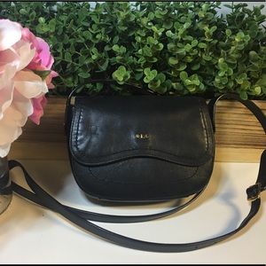 Ralph Lauren black leather Crossbody